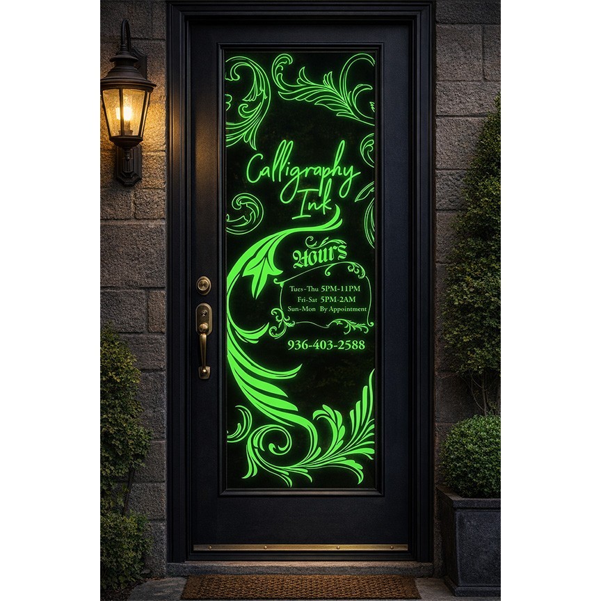 Custom Business Decals for Windows and Doors / Perforated One Way Vision