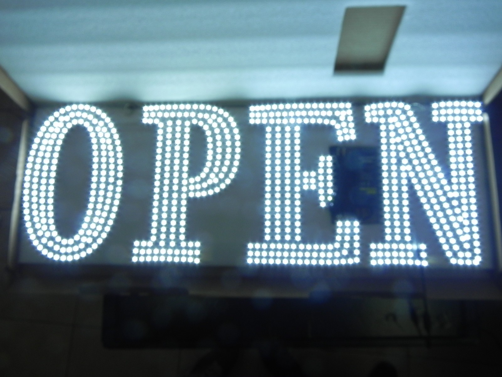 Ultra Bright 40″x14″ Large LED Open Sign for Business with Hanging Installation
