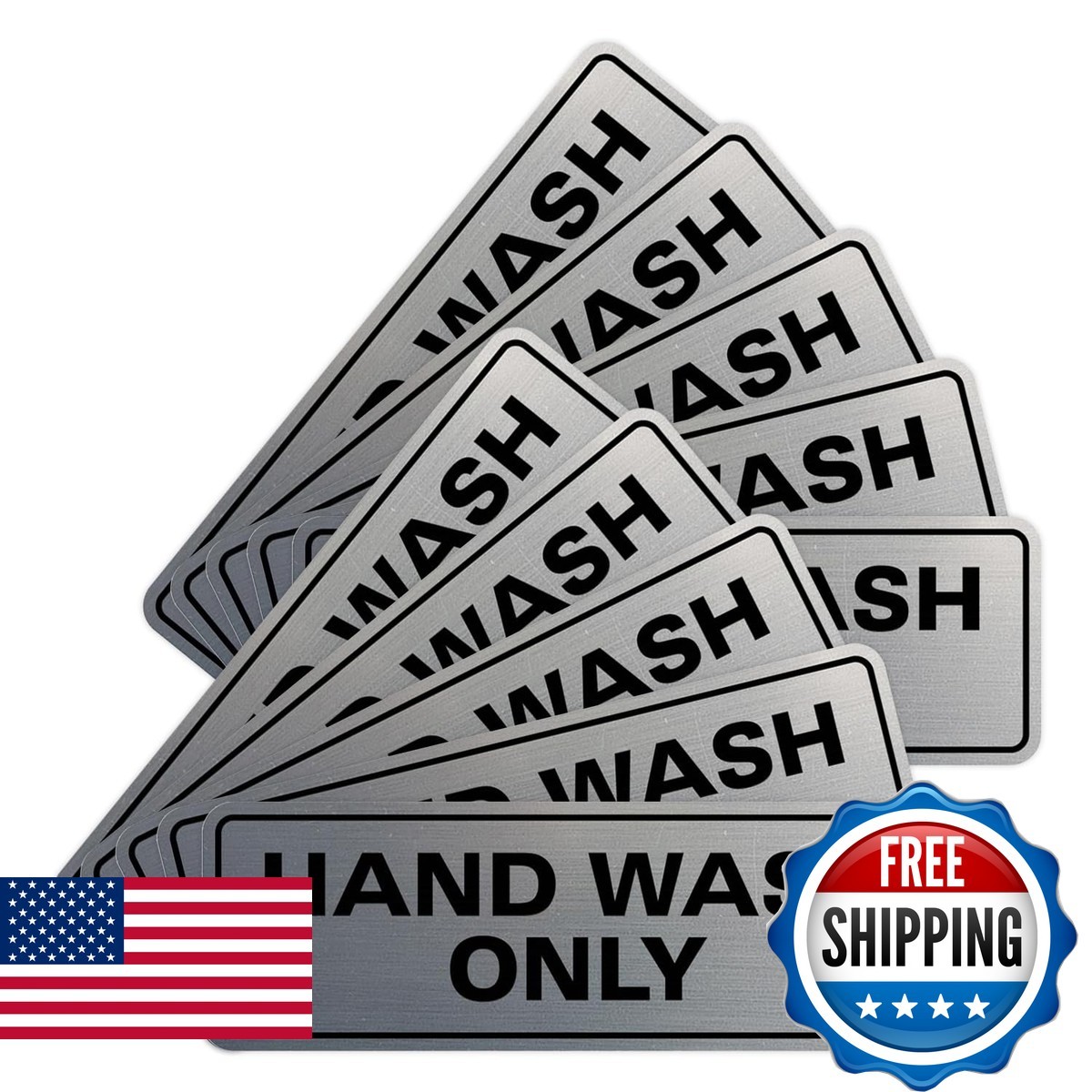 All Quality Standard Hand Wash Only Wall Or Door Sink – 10 Pack
