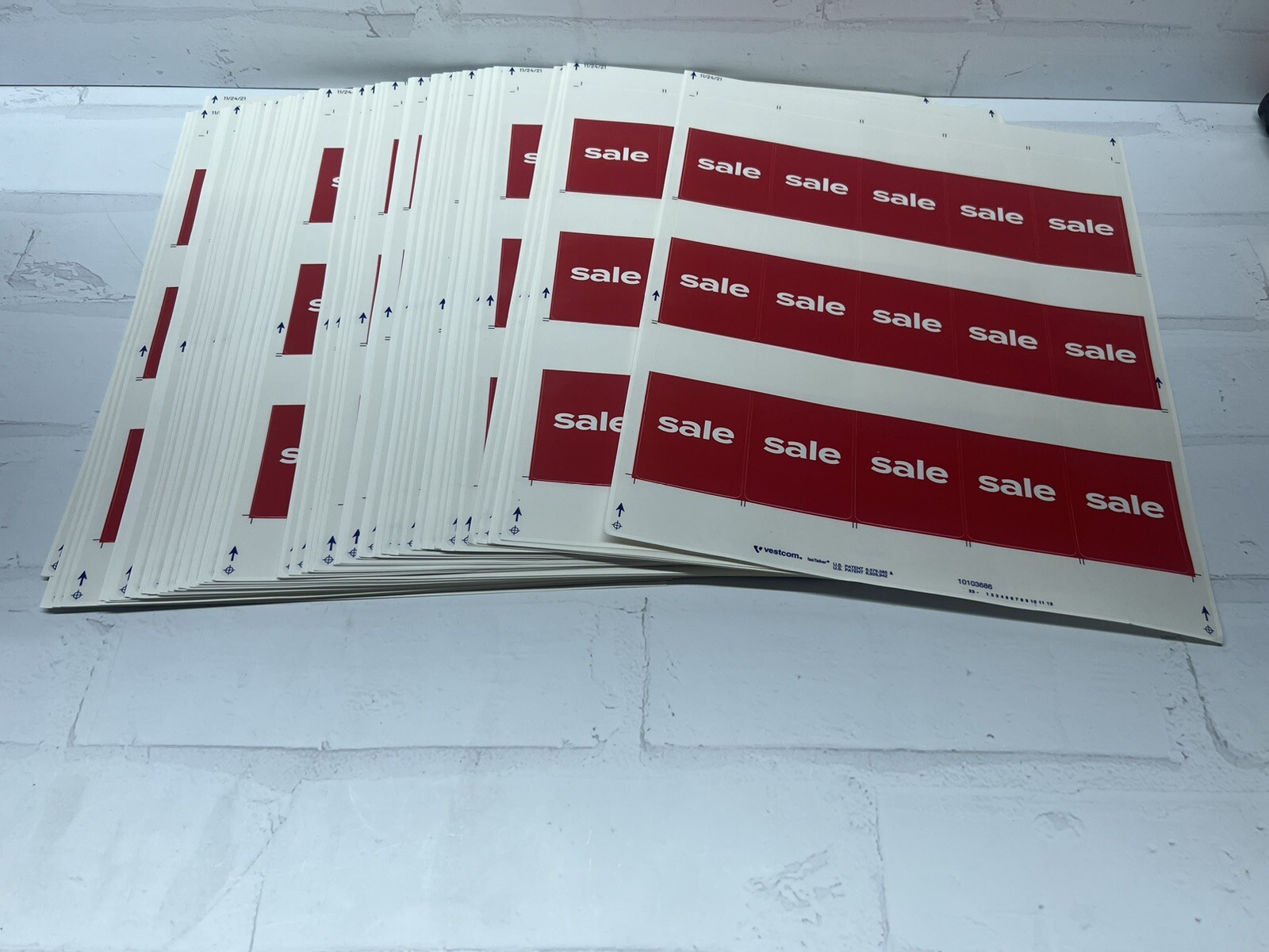 SALE Stickers Self-Adhesive 89 Sheets, 15 Labels per Sheet For 1335 Total Labels