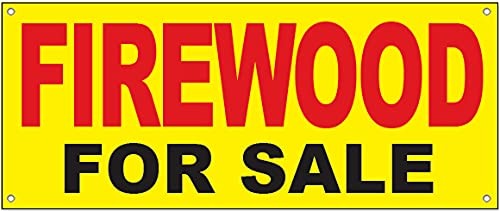 4 Less CO 18×48 Inch Firewood for Sale Vinyl Banner Sign yb