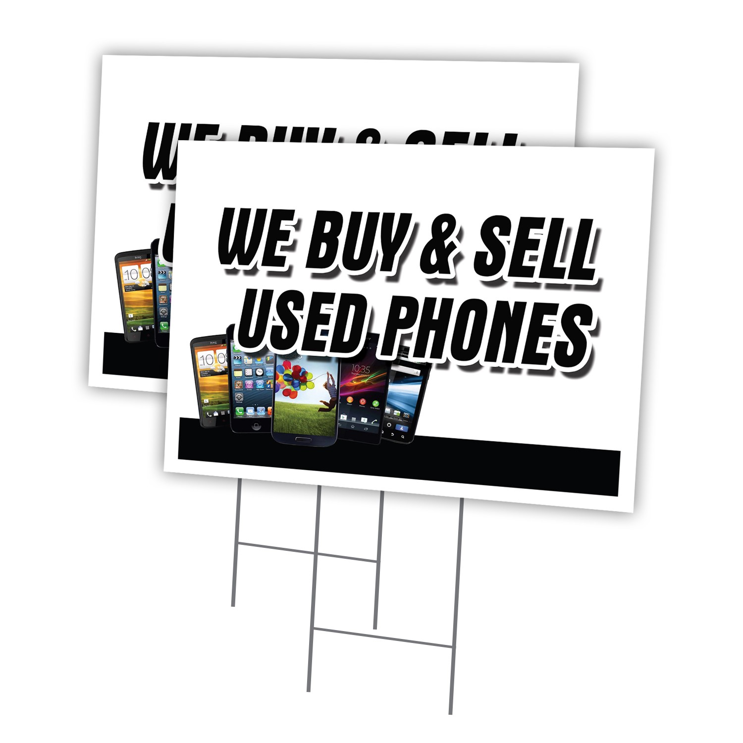 We Buy And Sell Used Ph Multi-Pack of Yard Signs & Stake plastic coroplast windo