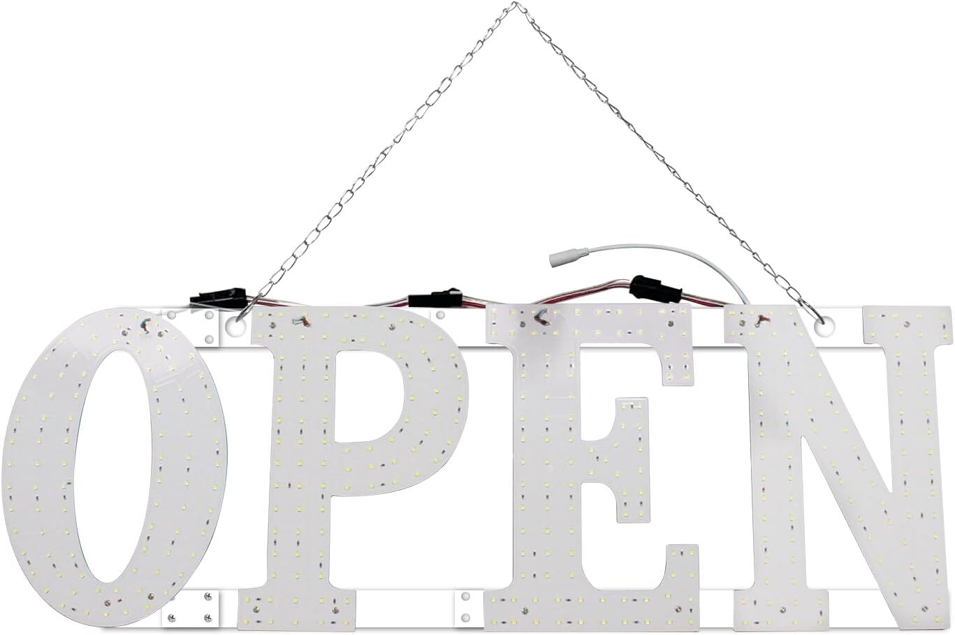 40″x14″ Extra Large LED Open Signs for Business, Unique Design Super Bright Open