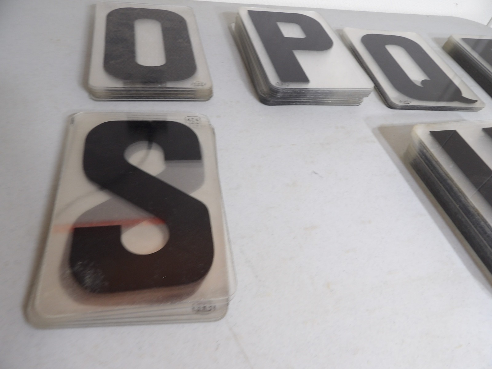 Large Lot of 6″ Tall Marquee Sign Hard Plastic Letters ( Cal Brand )