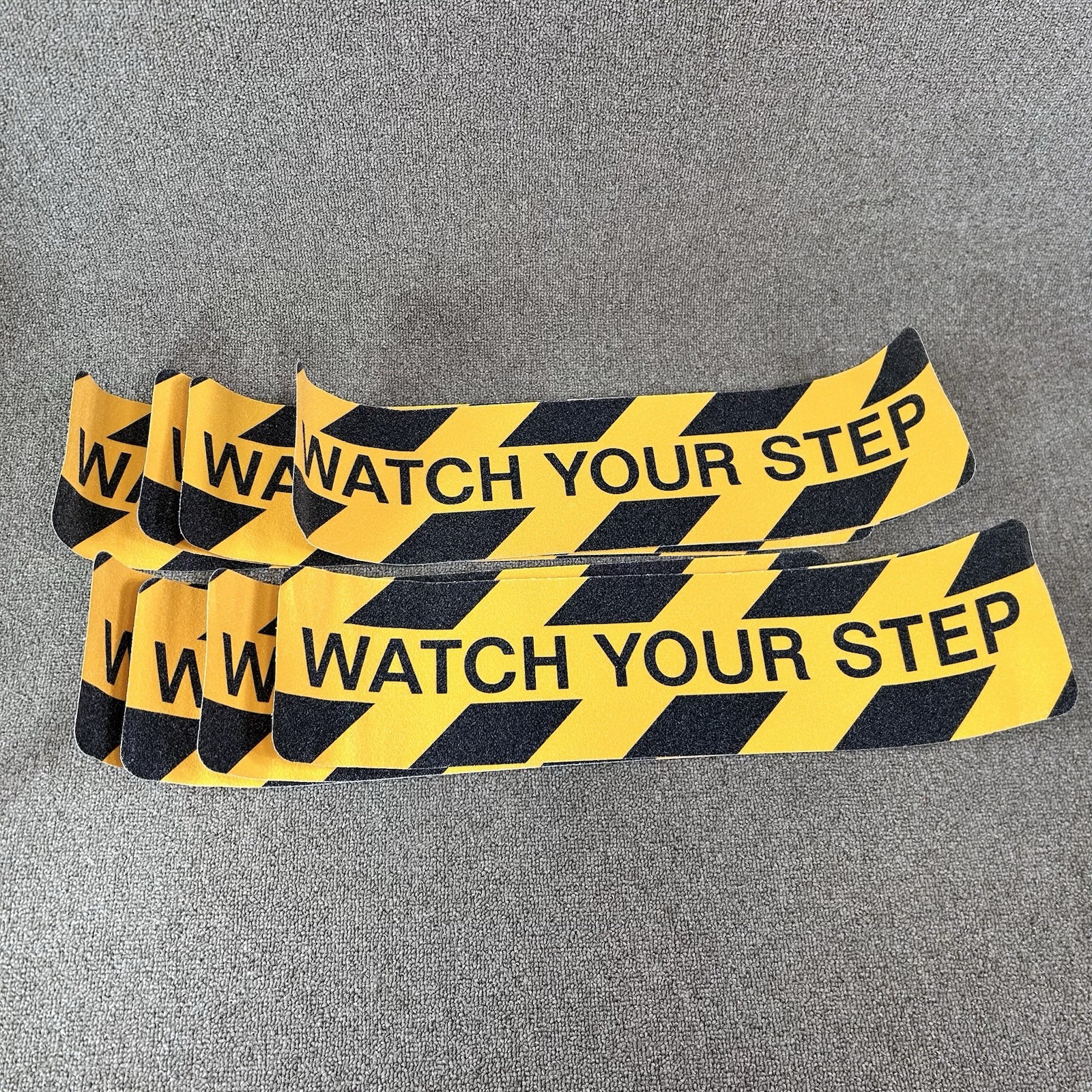 8 Pk 6″ x 24″ Watch Your Step Floor Tape Anti Slip Warning Sign Adhesive Sticker