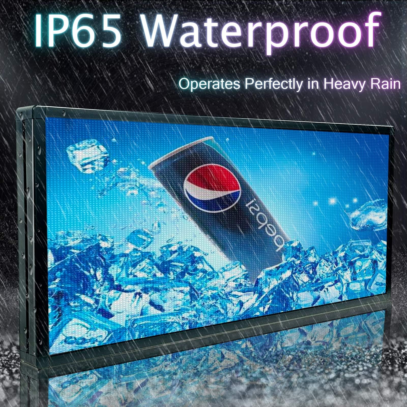 P6 Programmable Led Sign Custom Scrolling Outdoor Digital Signs Display 40″X17″