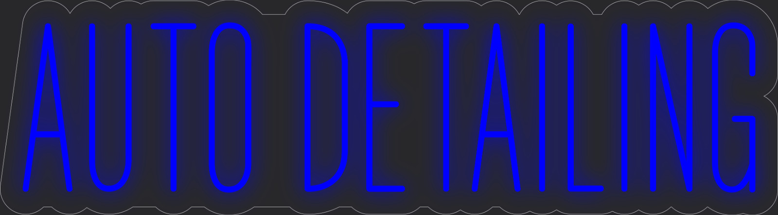 Auto detailing Neon LED Sign Business Wall Decor Lighted Store Sign 36 x 10 in.