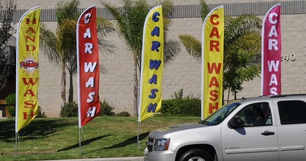 Hydroponics 15ft Feather Banner Swooper Flag Kit – INCLUDES 15FT POLE KIT…