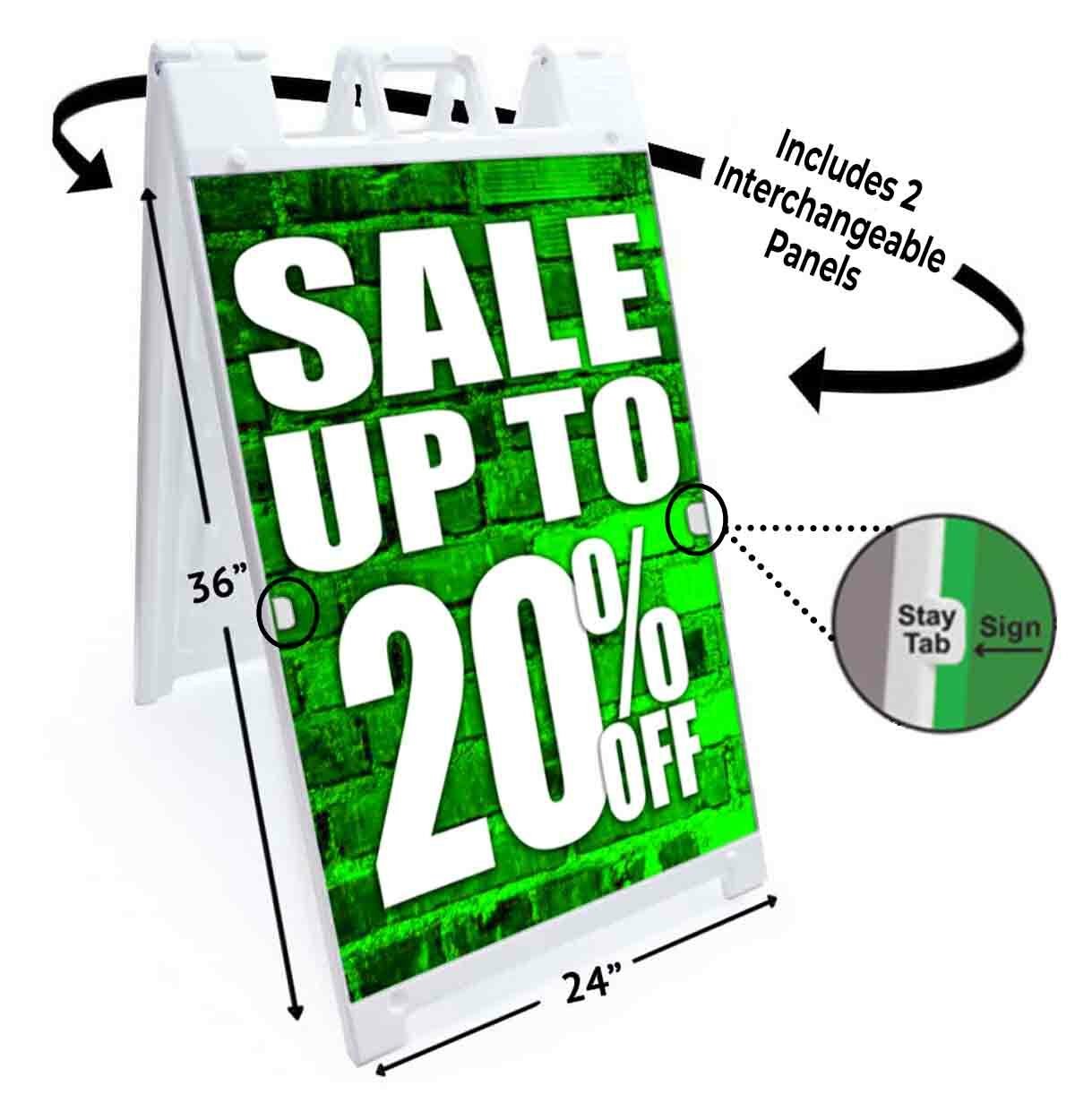 Sale Up To 20% Off Signicade 24×36 A Frame Sidewalk Sign Double Sided