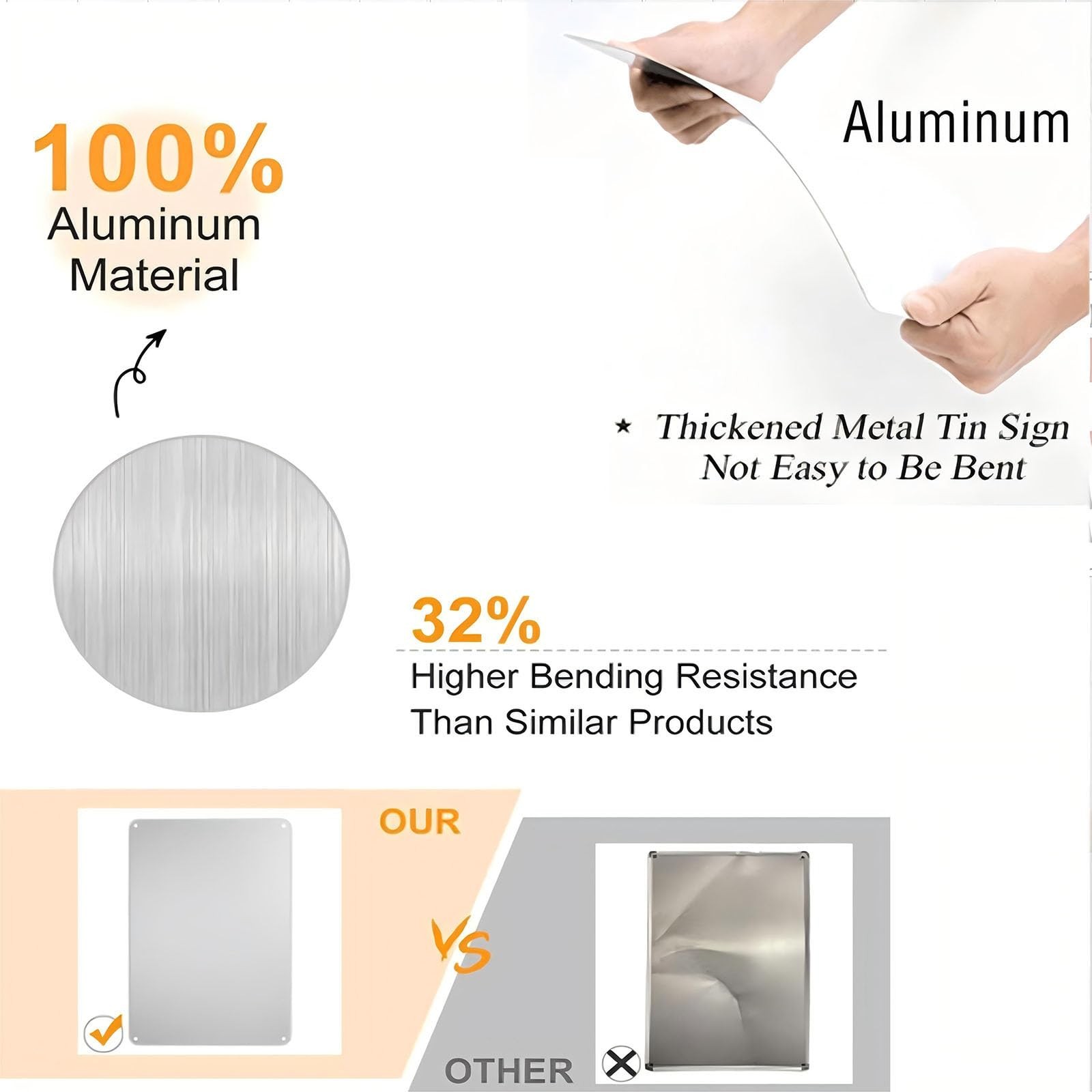 12×18 Inch Metal Sign Please Deliver All Packages To Front Door Instructions