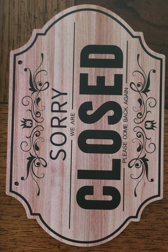 open/close business sign New
