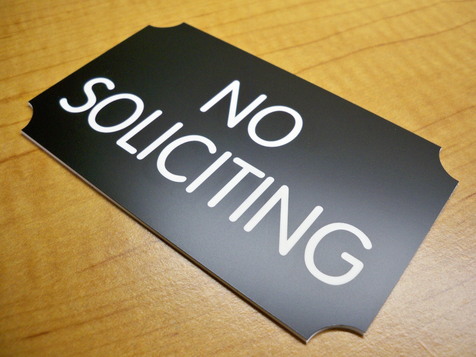 Custom Engraved 3×5 Black Plaque Office Sign | Add Your Wording | Wall or Door