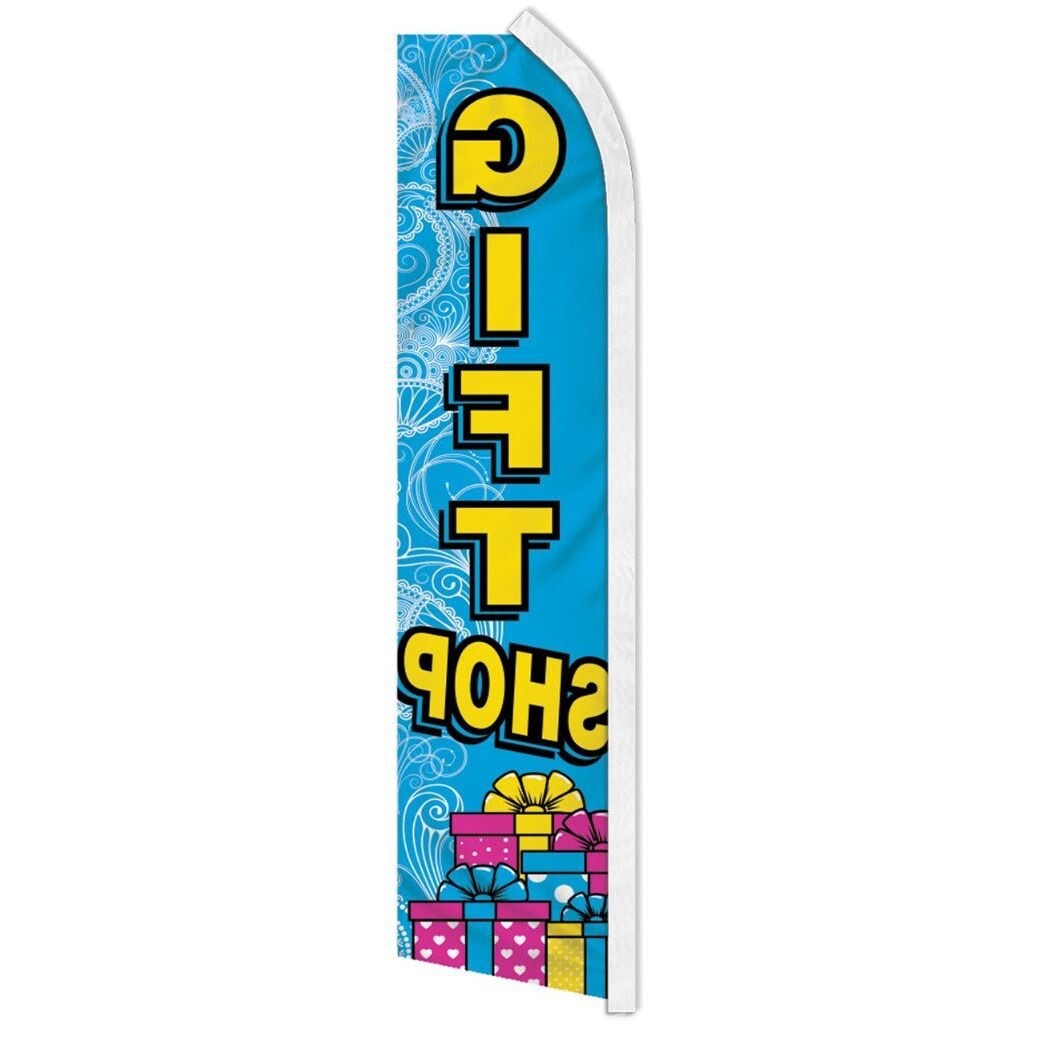 GIFT SHOP advertising super flag polyester banner sign *POLE NOT INCLUDED*