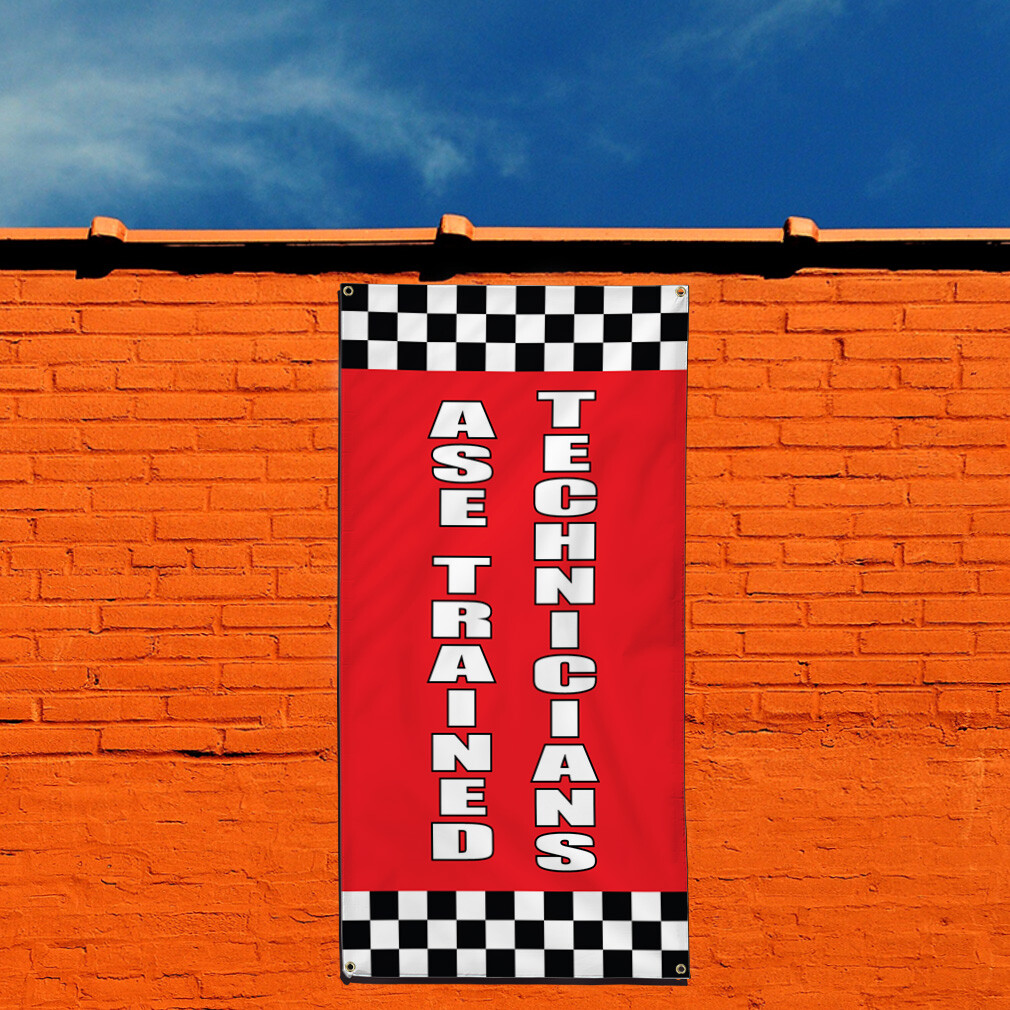 Vertical Vinyl Banner Multiple Sizes Outdoor Weatherproof Industrial Yard Signs