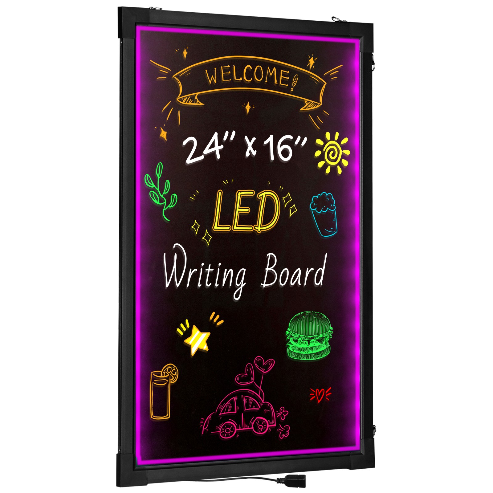Uimoso Illuminated LED Chalkboard 24″x16″ with Erasable Writing Surface
