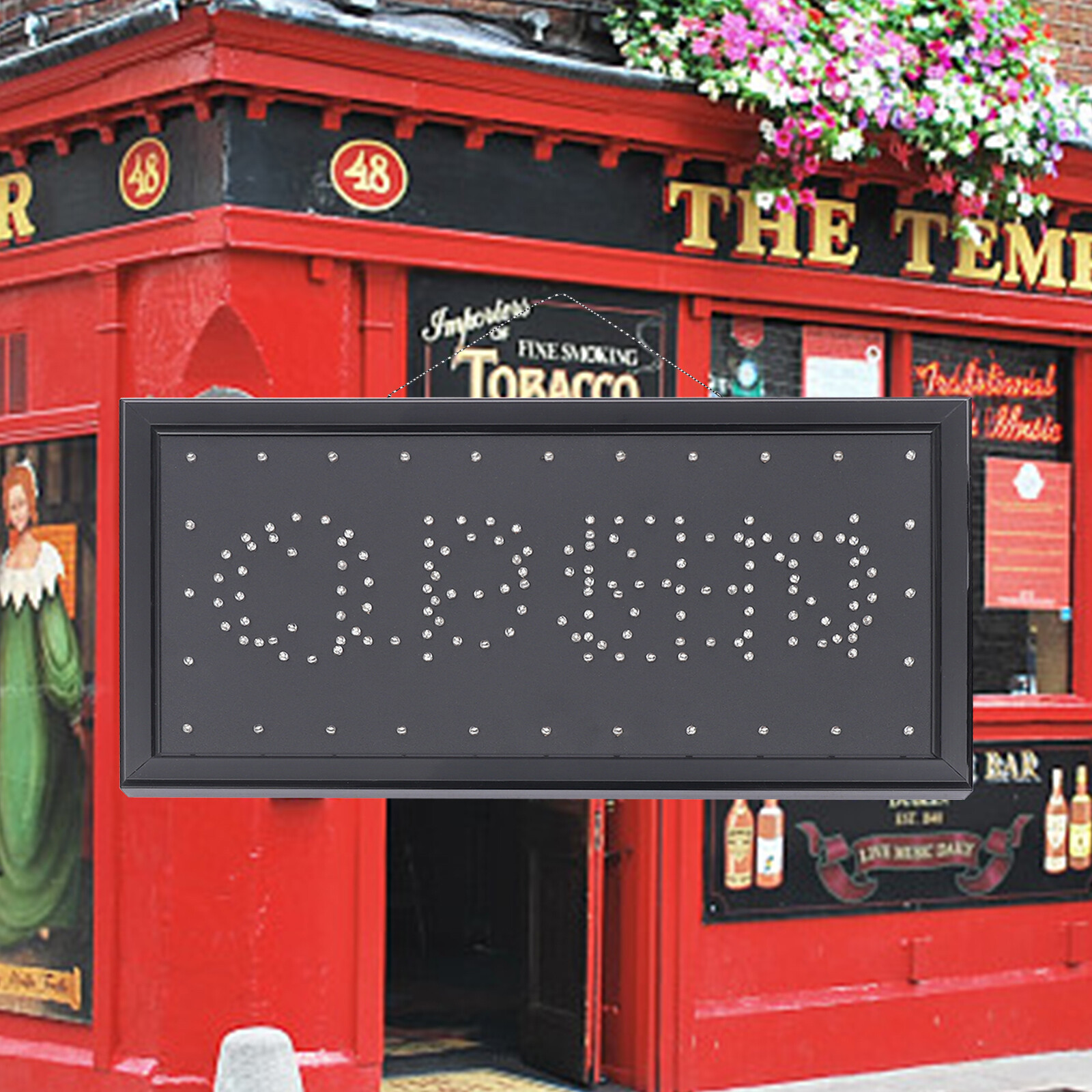 Open/Closed LED Sign Light Store Shop Business Sign Display Shop Bar Neon Lamp