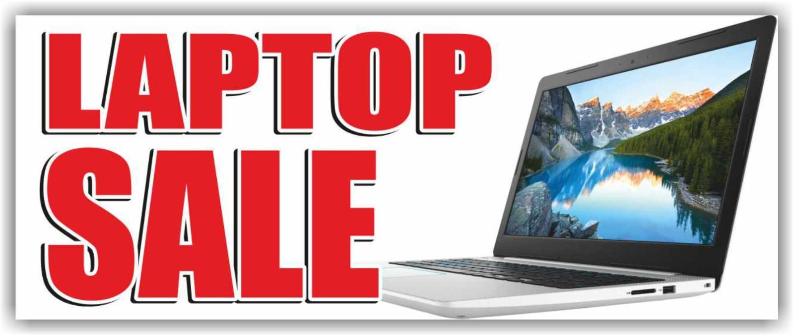 LAPTOP SALE Advertising Banner Vinyl Mesh Sign Electronics Store Computer Phones