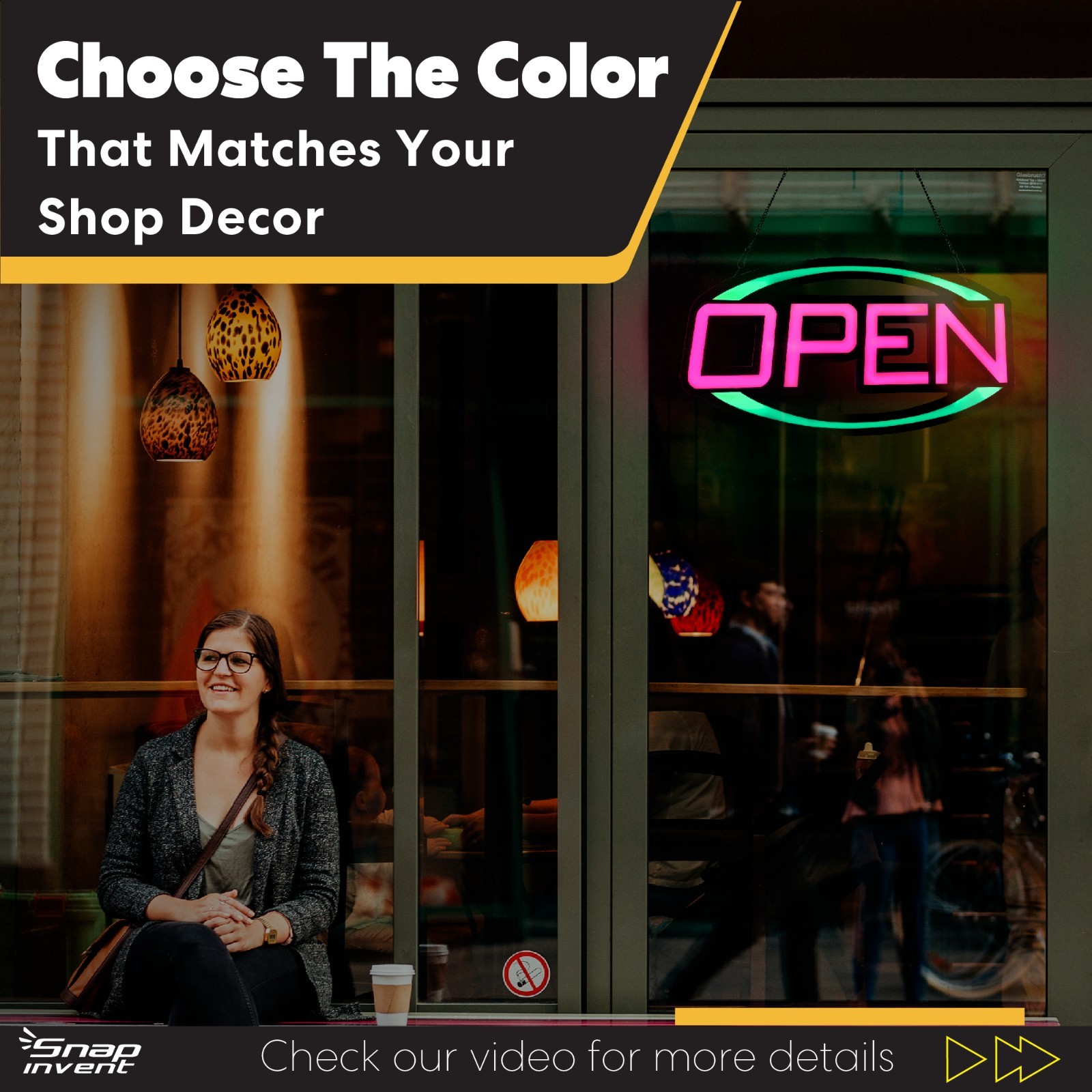 Open Sign for Business, Bright Lighted LED Neon Sign Ultra Bright RGB
