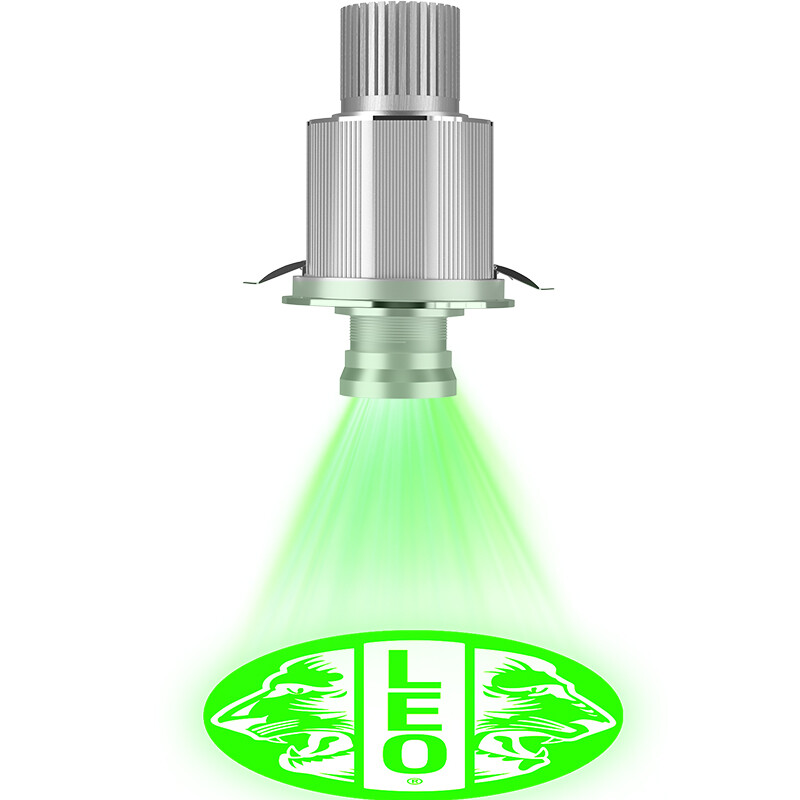 110W Recessed Gobo Projector – Multi-Color, Custom Logo LED Sign for Ads