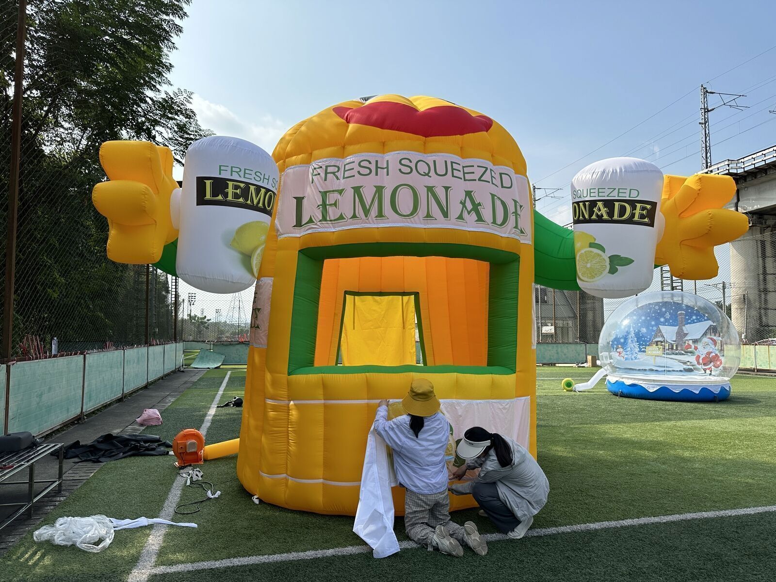 13FT Inflatable Lemonade Concession Stand Booth for Advertising Event Promotion