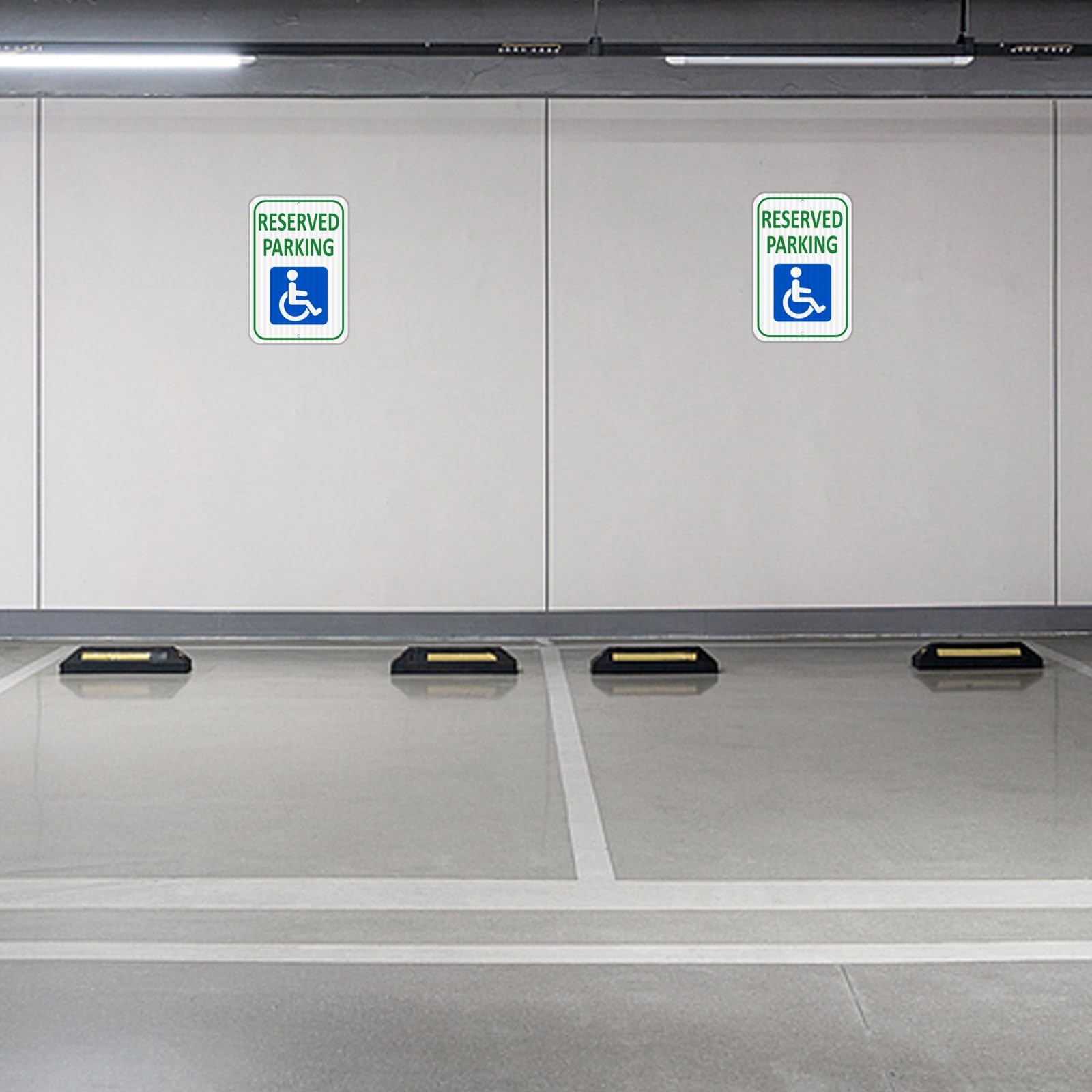 (2 Pack) Reflective Aluminum Reserved Parking Sign, 18″ x 12″ Heavy-duty Hand…