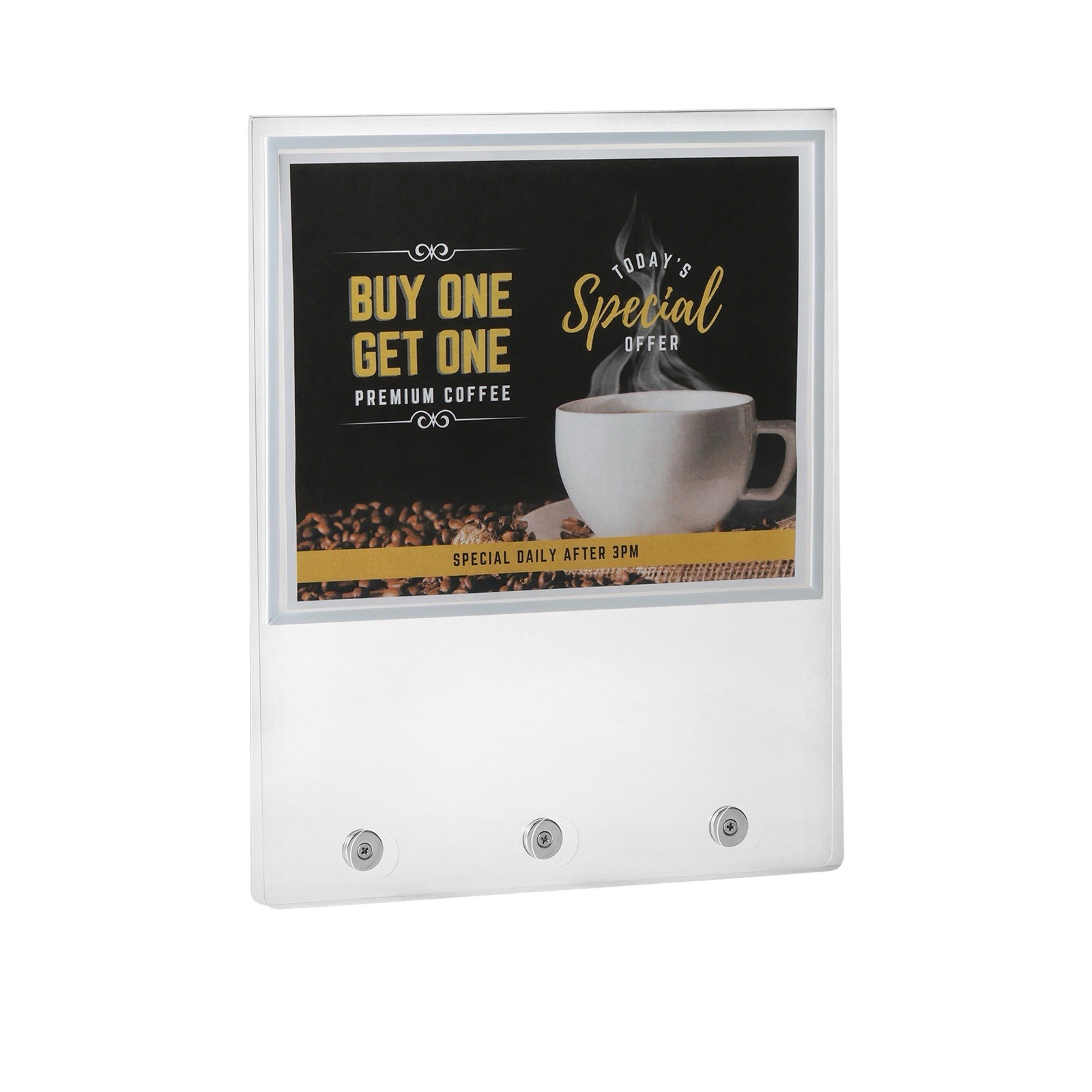 Plasticade Signicade A-Frame Sign Topper Holds 8.5 x 11 Inserts Double Sided