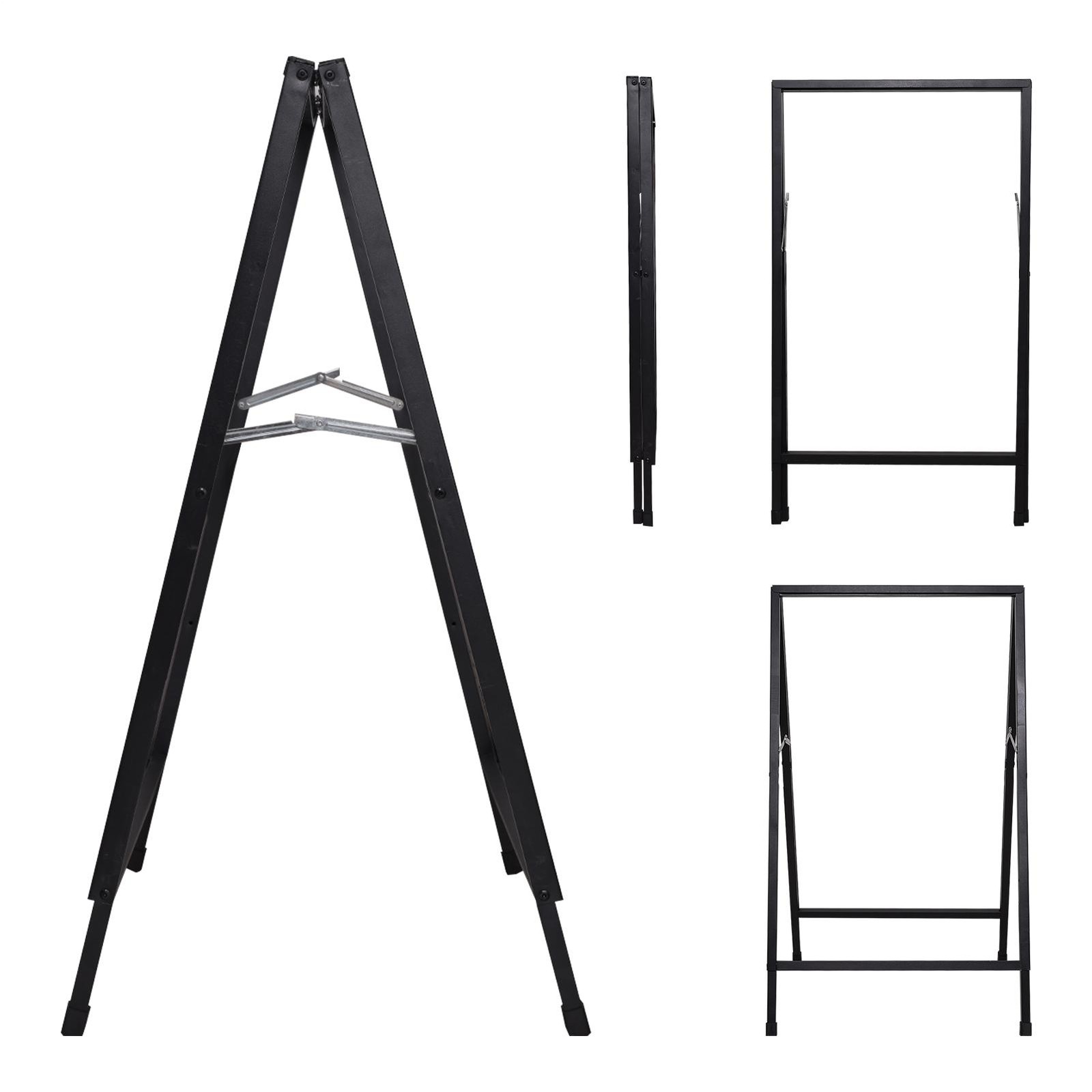 2pcs Folding Outdoor Sidewalk Sign Advertising Board Double-Sided 24×36 inch