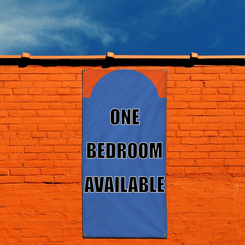 Vertical Vinyl Banner Multiple Sizes 1 Bedroom Available Business Outdoor