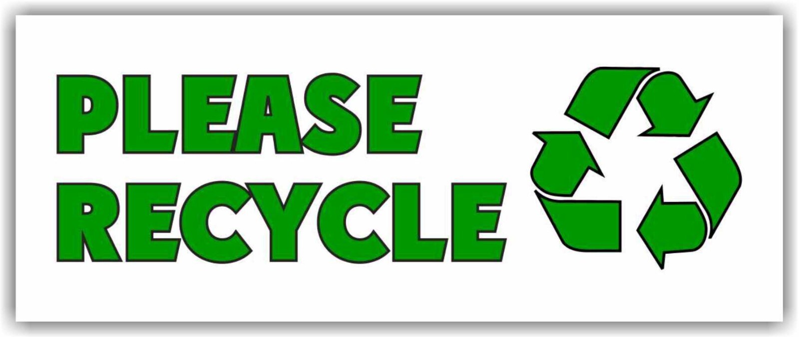 Please RECYCLE Advertising Banner Vinyl Sign drop off center battery service
