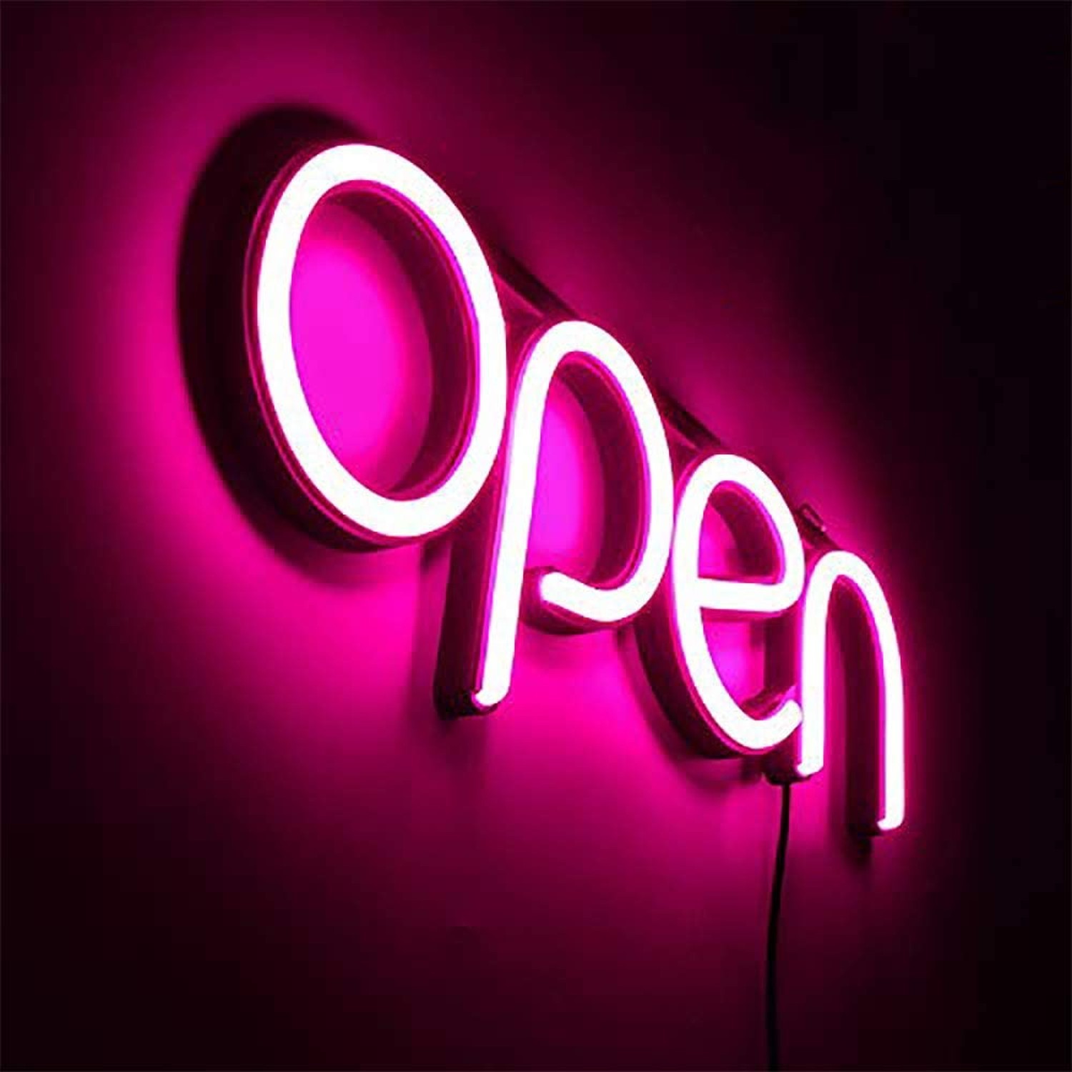 LED Open Sign,16×6 inch Open Signs for Business Window,With multiple flashing…