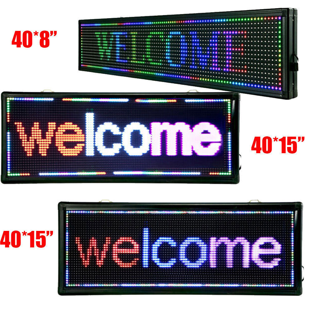 40″ X 15 40″X8″ LED Sign Programmable LED Sign Indoor Scrolling Message Board
