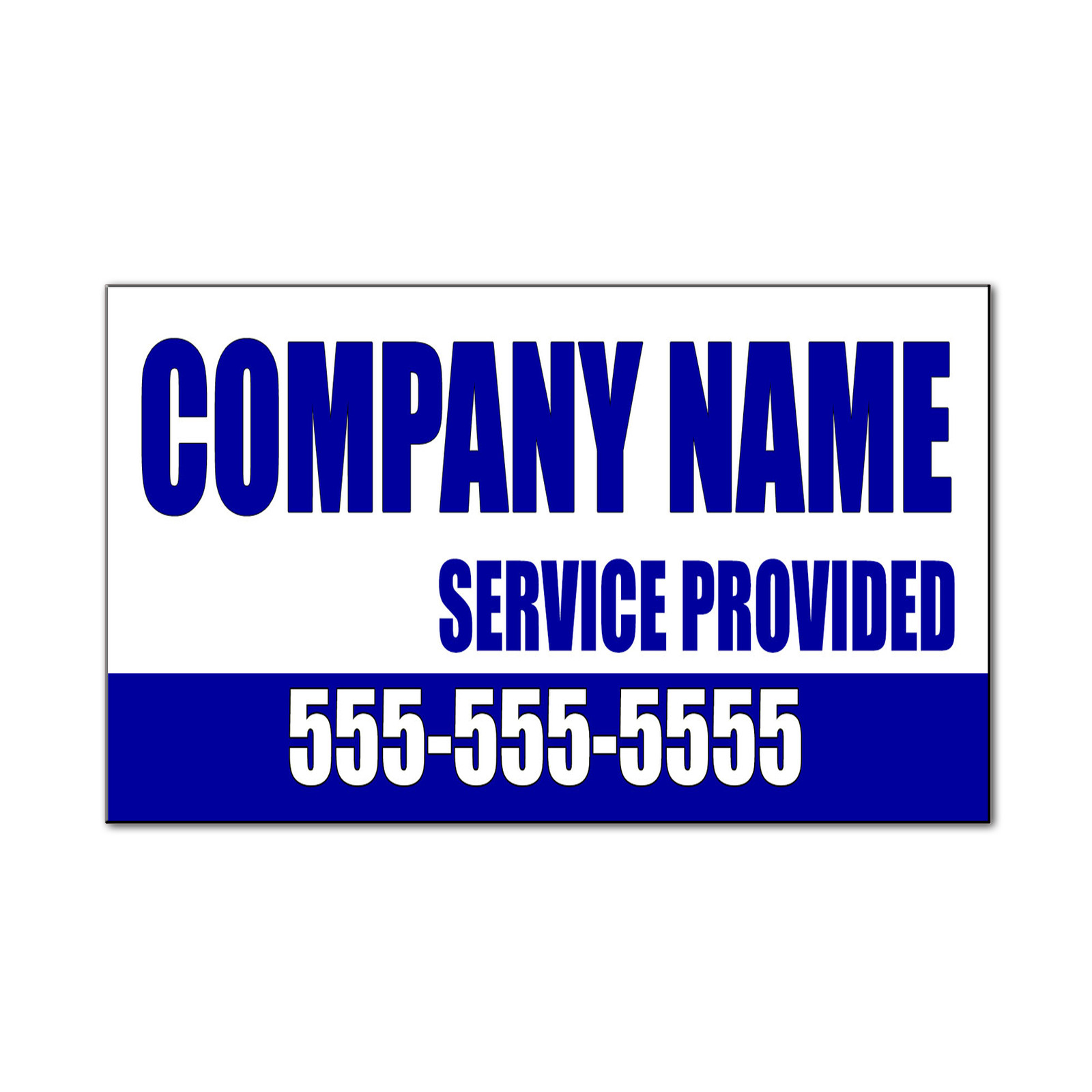 Company Name Service Provided Custom Phone Car Door Magnets Magnetic Signs-QTY 2