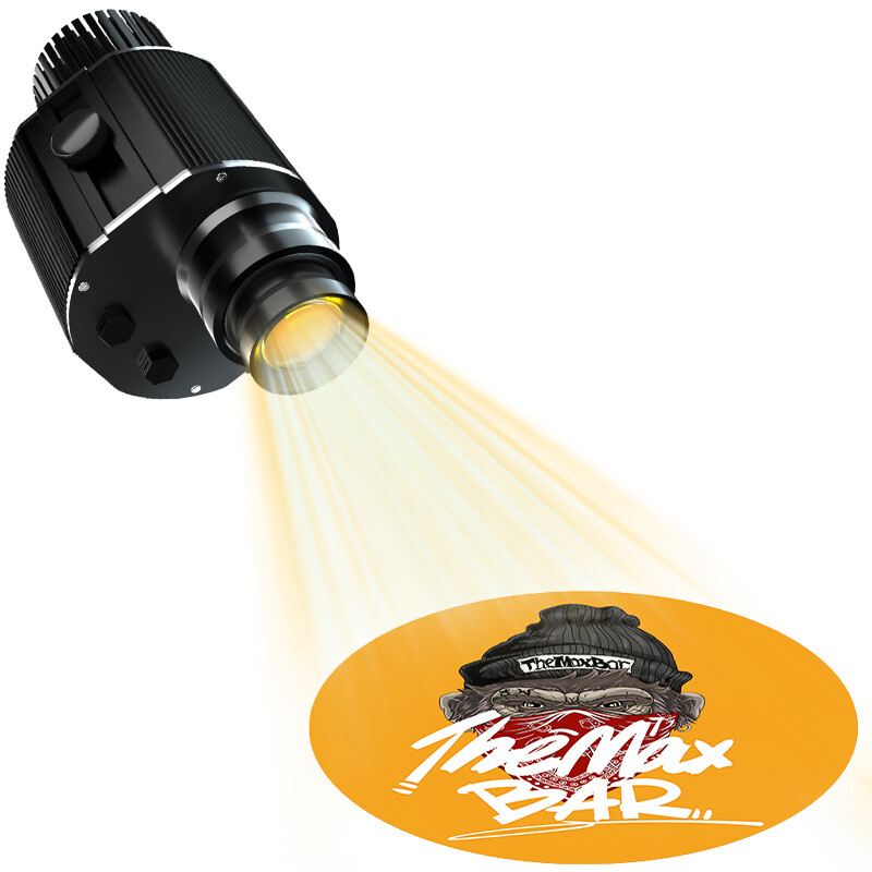 Customizable 200W Led Logo Projector Rotating Waterproof Gobo Light for Store AD