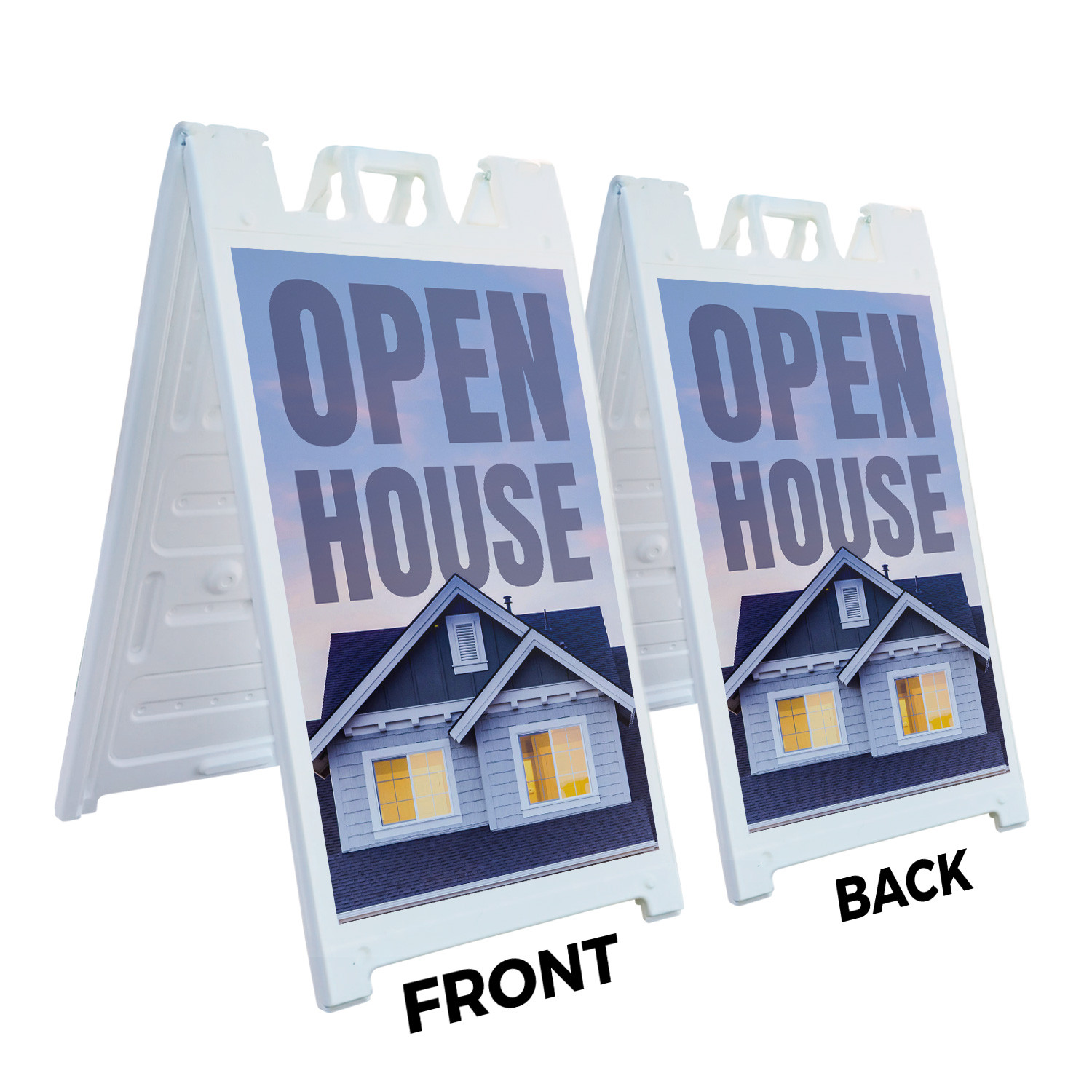 Open House Heavy Duty A-Frame Sidewalk Sign Real Estate Promotions Event