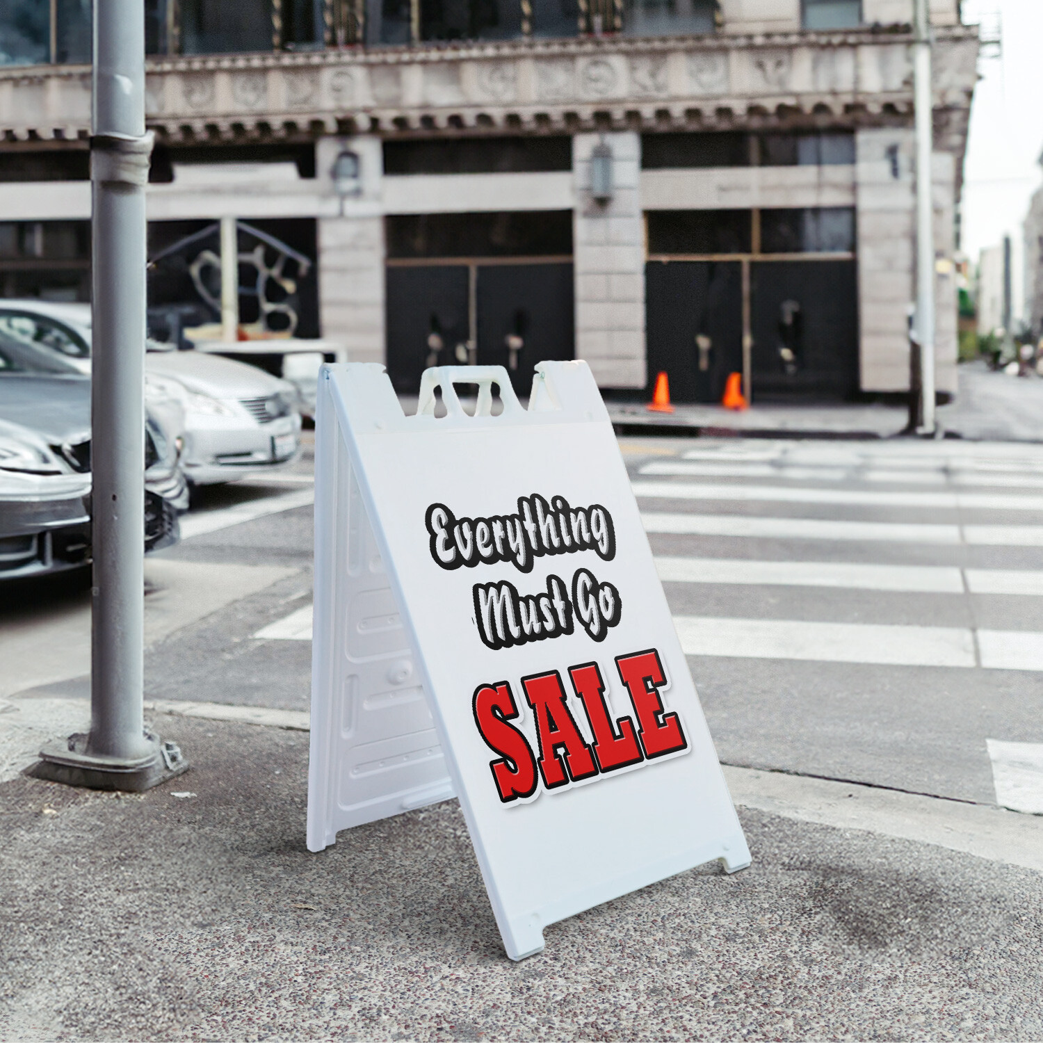A-frame Sidewalk Everything Must Go Sale 24″ x 36″ Double Sided A-Frame Sidewalk