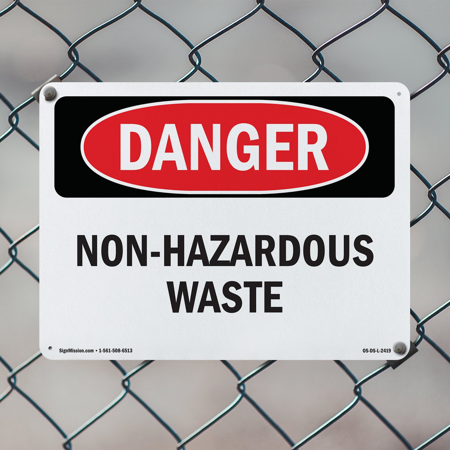 Non OSHA Danger Sign Metal, Plastic, Or Decal – 5 or 10 Pack