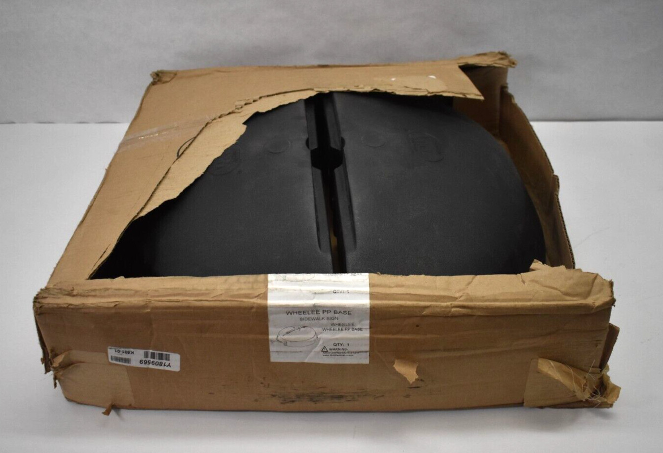 Wheelee Universal PP Base Sidewalk Sign Replacement Black For Portable Pole