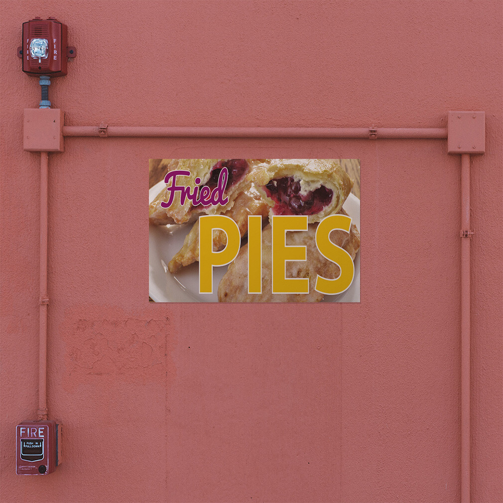 Decal Stickers Fried Pies Outdoor Advertising Printing B Vinyl Store Sign Label