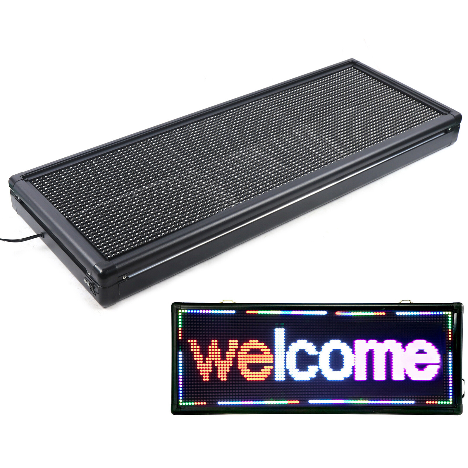 LED Sign 40X15″ 3Color Programmable Scrolling Message Display Board Advertising