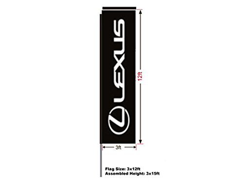 Lexus Automotive Swooper Boomer Rectangular Flag Kits