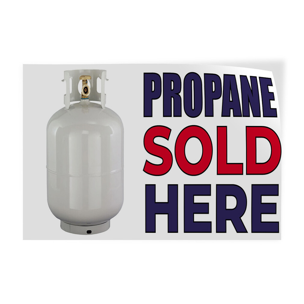 Decal Stickers Propane Sold Here Advertising Printing Vinyl Store Sign Label