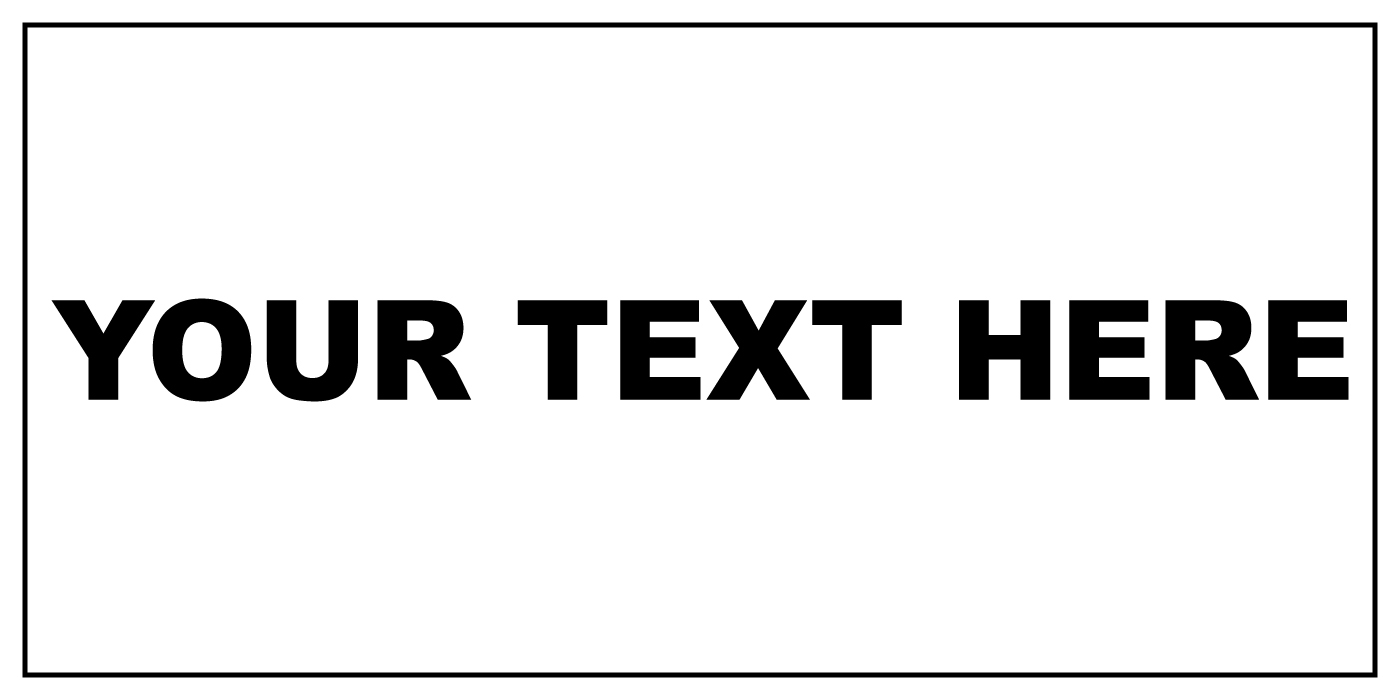 Your Text Here Custom Black Car Door Magnets Magnetic Signs-Qty 2