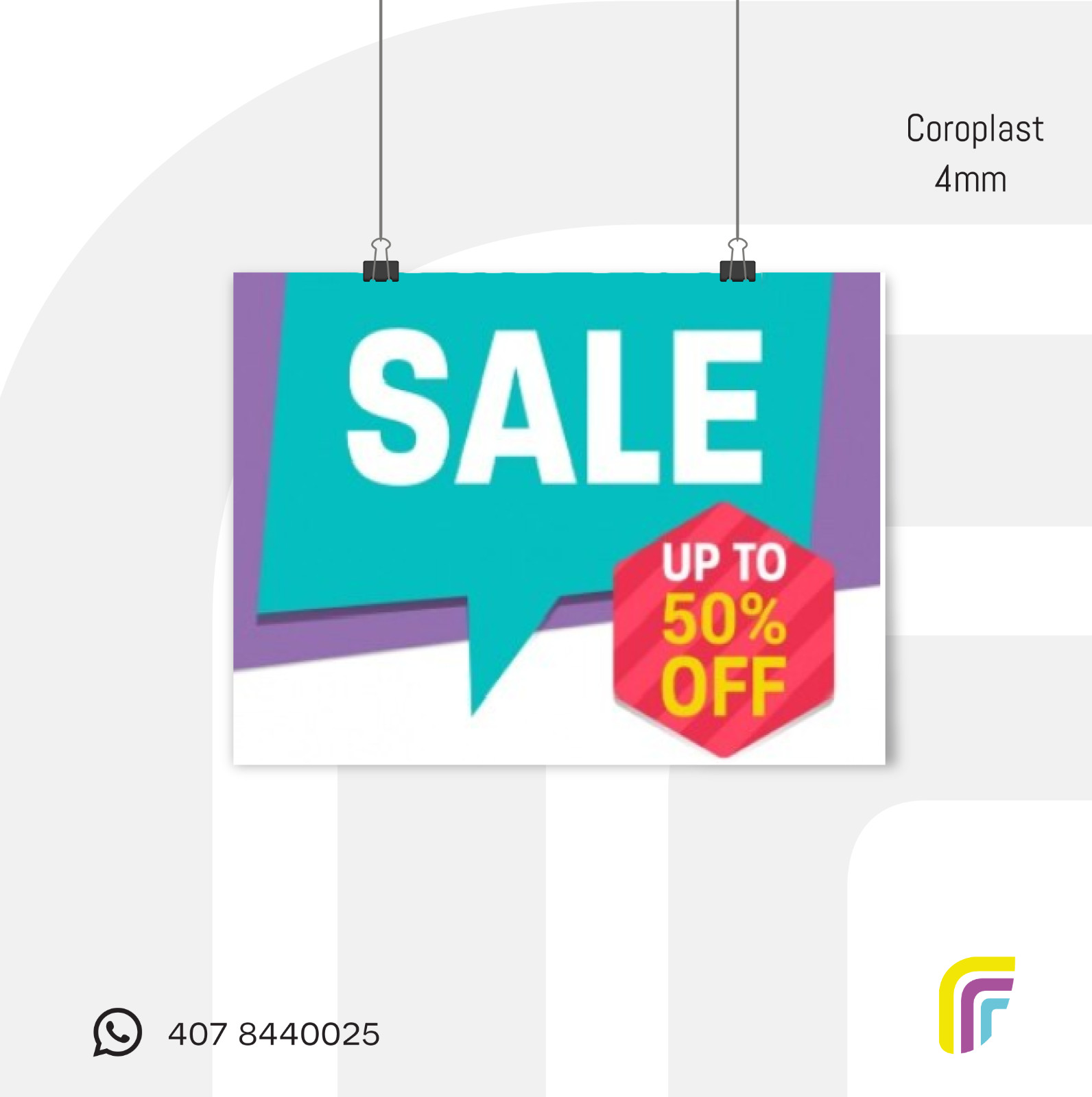 2 Coroplast Signs 4mm 24×18″ – Custom Full Color, 1 Side Print | Outdoor