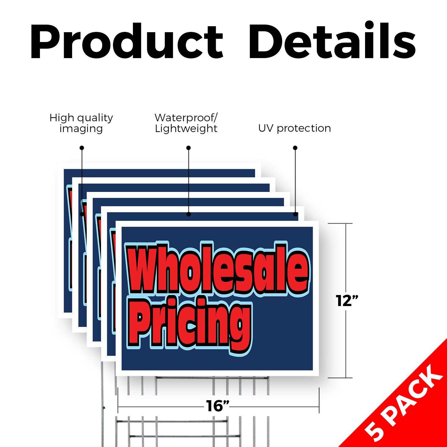 Wholesale Pricing Yard Sign Retail Discounts, Bulk Deals, Clear Promotions