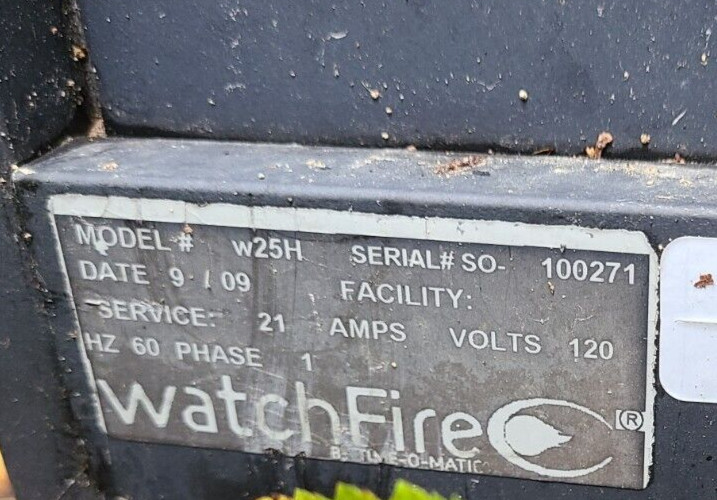 Full Color WatchFire Digital Sign 53654-03, Model w25H, 16″ x 8″ 19mm Module ***