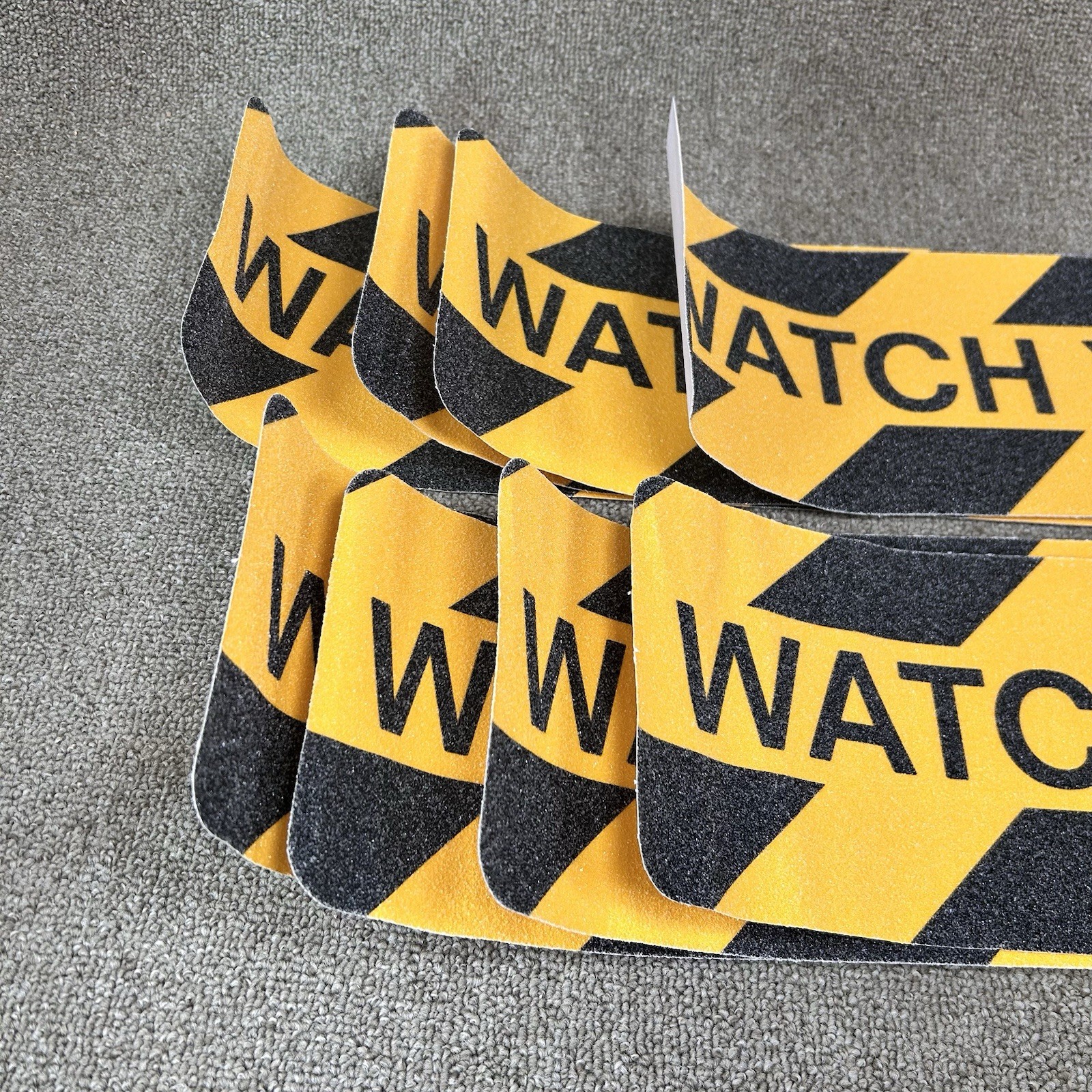 8 Pk 6″ x 24″ Watch Your Step Floor Tape Anti Slip Warning Sign Adhesive Sticker