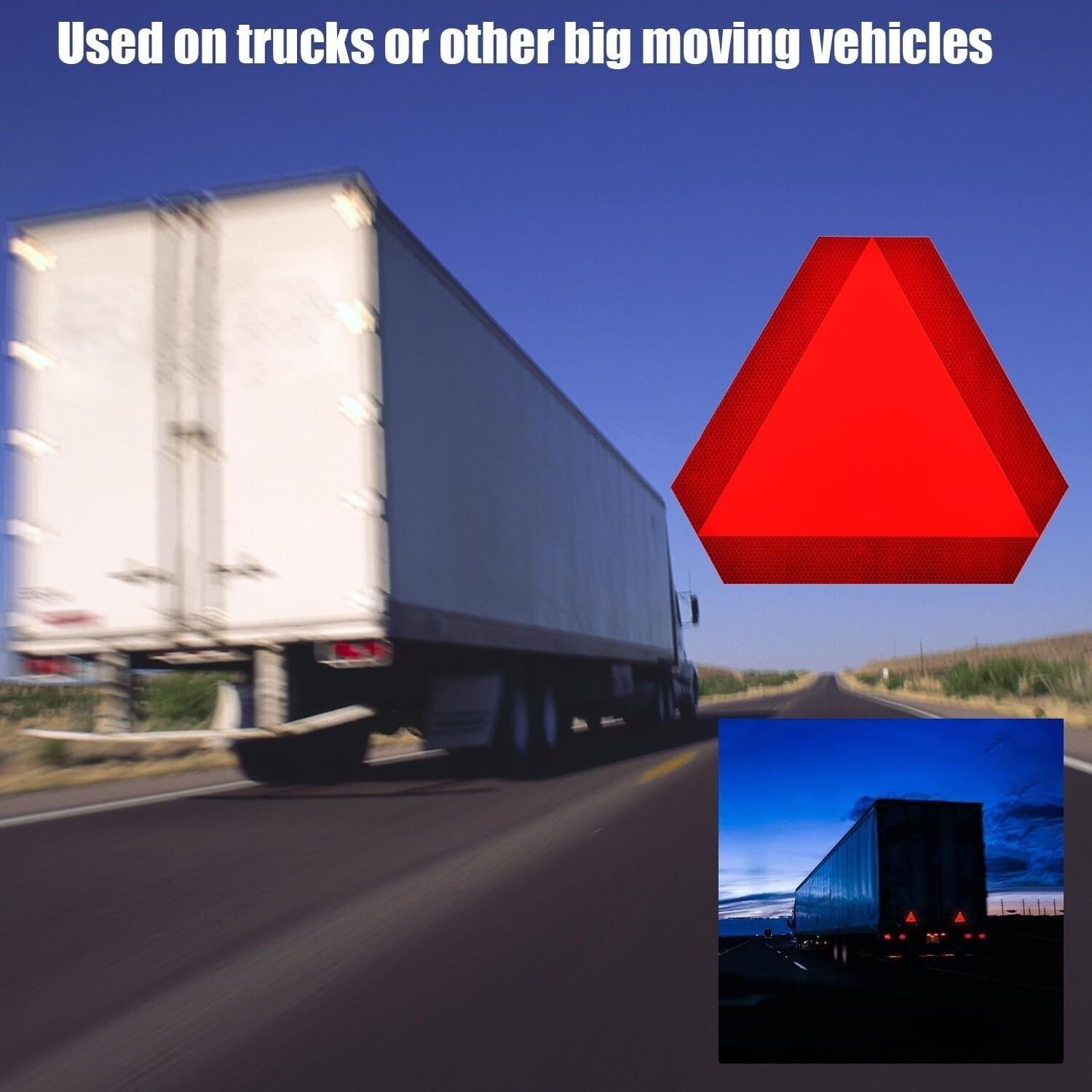 Slow Moving Vehicle Sign Farm Triangle Safety Sign 9.6 x 8.3 Inches