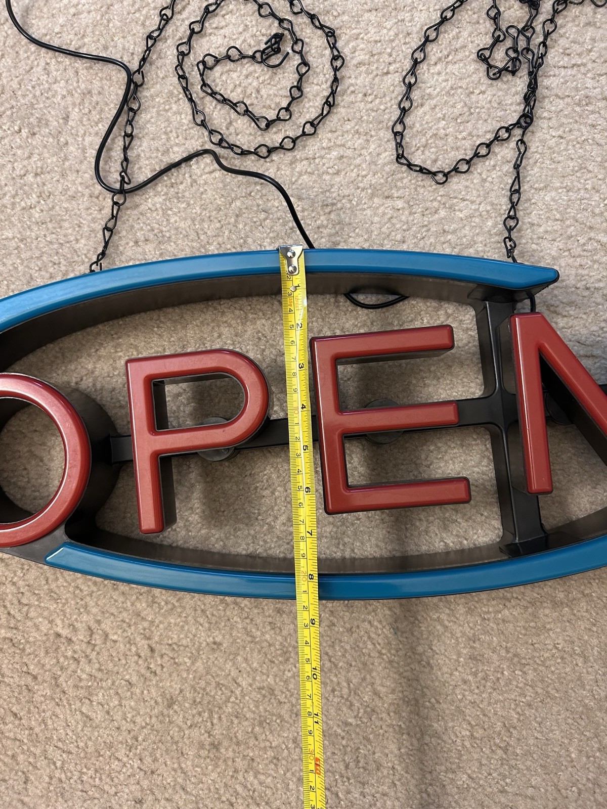 LED Neon Open Sign size 22”/8”