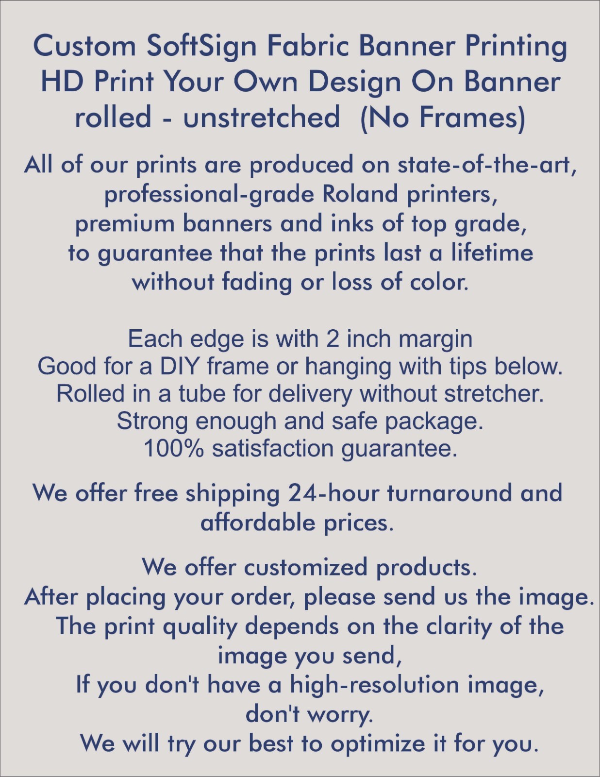 Custom Personalized Vinyl Soft Sign Banner Printing Indoor Outdoor Signs Events
