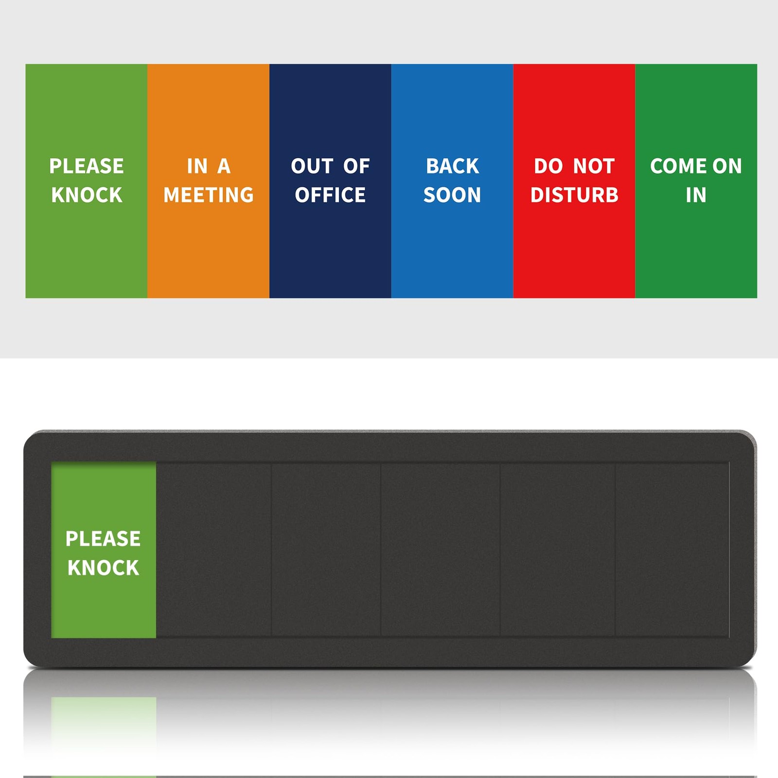 Office Door Signs- 6 Options Out Of Office Sign for Door,Do Not Disturb, In A…